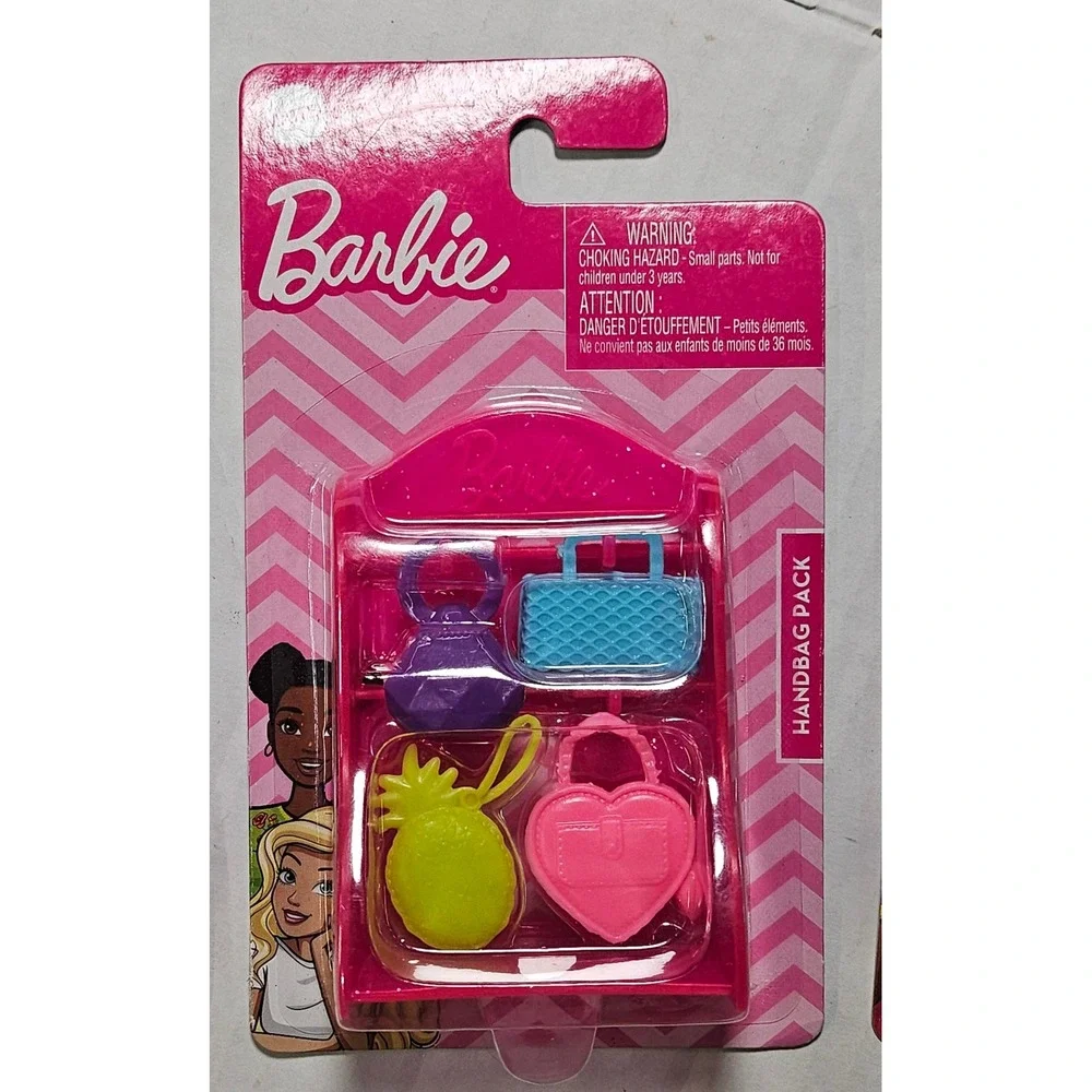Barbie Chelsea Doll Accessory Lot Handbag Packs Backpack‎ Pet Set Mattel 4 Packs